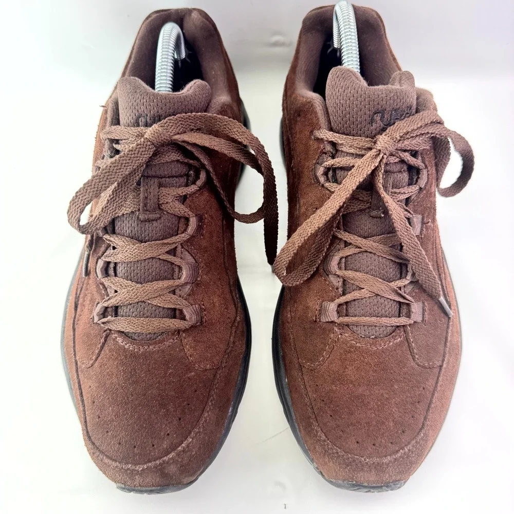 Ryka Kelly Ripa Sneakers Women Size 11 Brown Suede Comfort Lace Up Walking Shoes